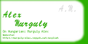 alex murguly business card